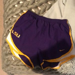 LSU Nike tempo running shorts